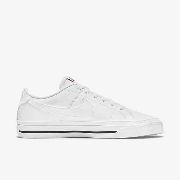 White / Black / White Women's Nike Court Legacy Next Nature Sneakers | NK762EJW