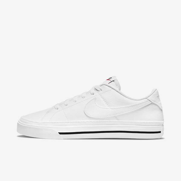 White / Black / White Women\'s Nike Court Legacy Next Nature Sneakers | NK762EJW