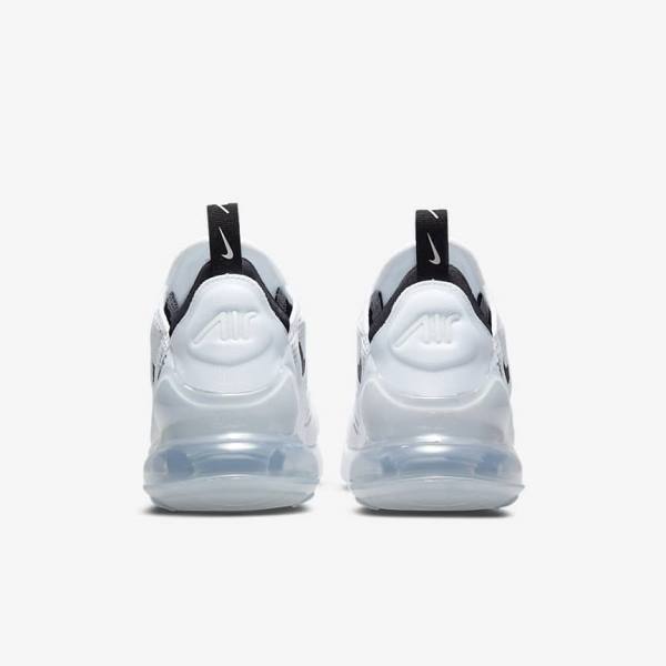 White / Black Women's Nike Air Max 270 Sneakers | NK960IKG