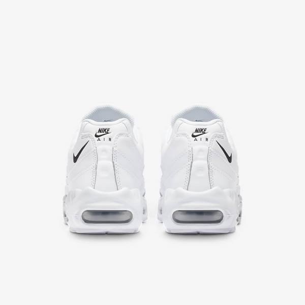 White / Black Women's Nike Air Max 95 Essential Sneakers | NK965DLJ