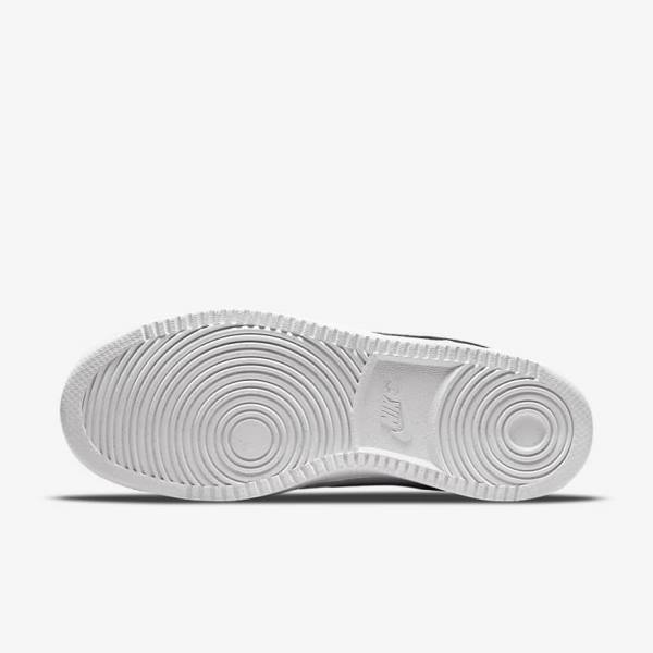 White / Black Women's Nike Court Vision Low Next Nature Sneakers | NK289BOT