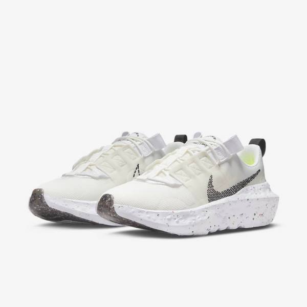 White / Black Women's Nike Crater Impact Sneakers | NK692SWJ