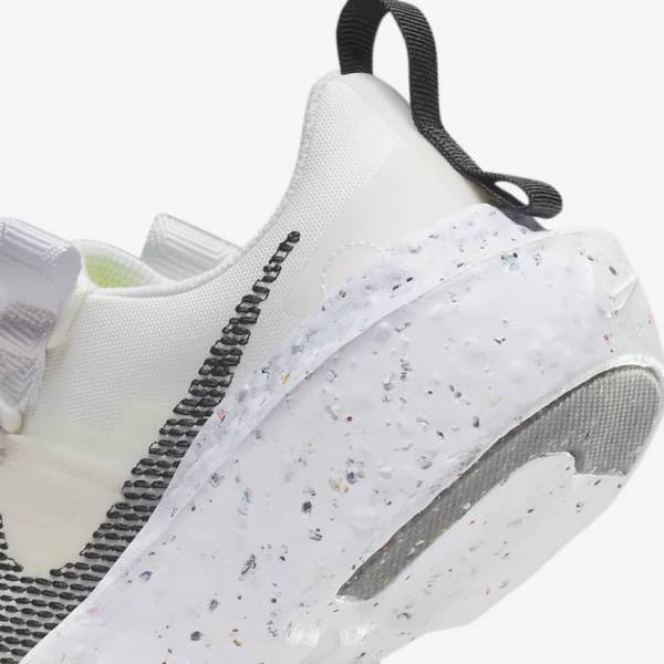 White / Black Women's Nike Crater Impact Sneakers | NK692SWJ