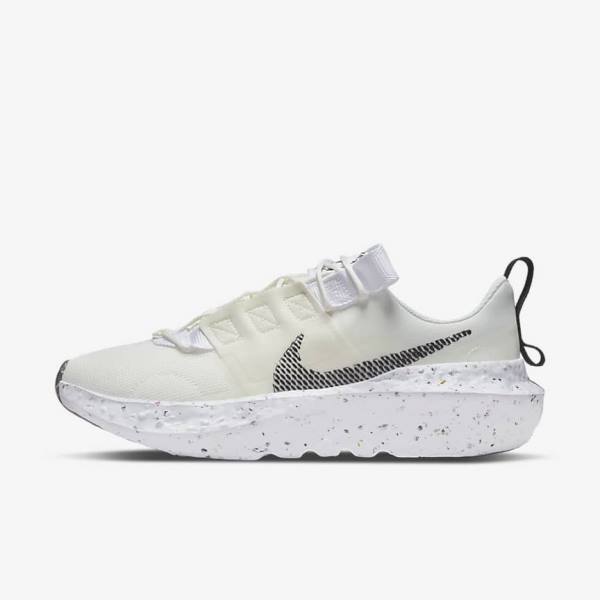 White / Black Women\'s Nike Crater Impact Sneakers | NK692SWJ