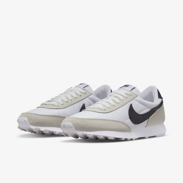 White / Black Women's Nike Daybreak Sneakers | NK320CGN