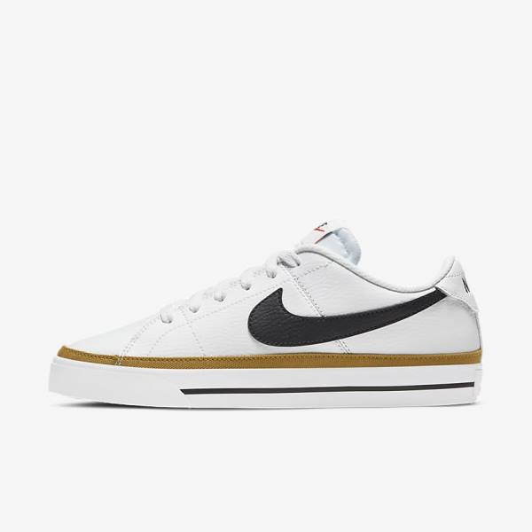 White / Black Women\'s Nike NikeCourt Legacy Sneakers | NK698AEN