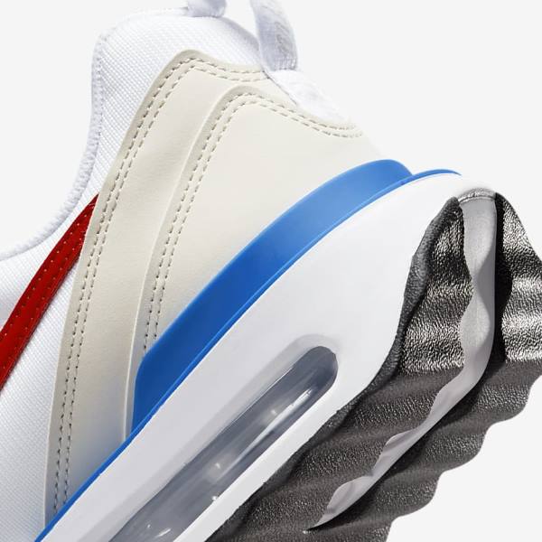 White / Blue / Black / Red Men's Nike Air Max Dawn Sneakers | NK270YHS