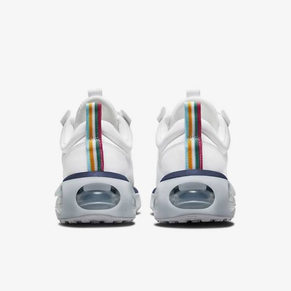 White / Blue / Platinum / Pink Women's Nike Air Max 2021 Sneakers | NK024SJL