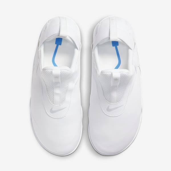 White / Blue / Platinum Women's Nike Air Zoom Pulse Sneakers | NK648QXM