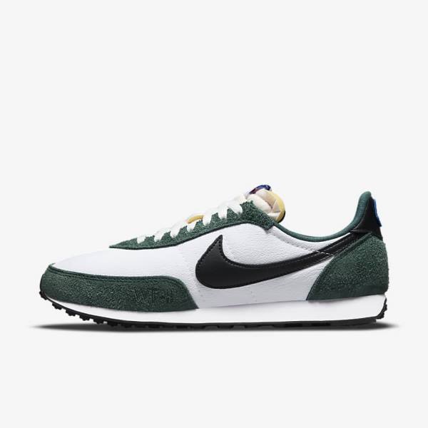 White / Green / Royal / Black Men\'s Nike Waffle Trainer 2 Sneakers | NK529REU