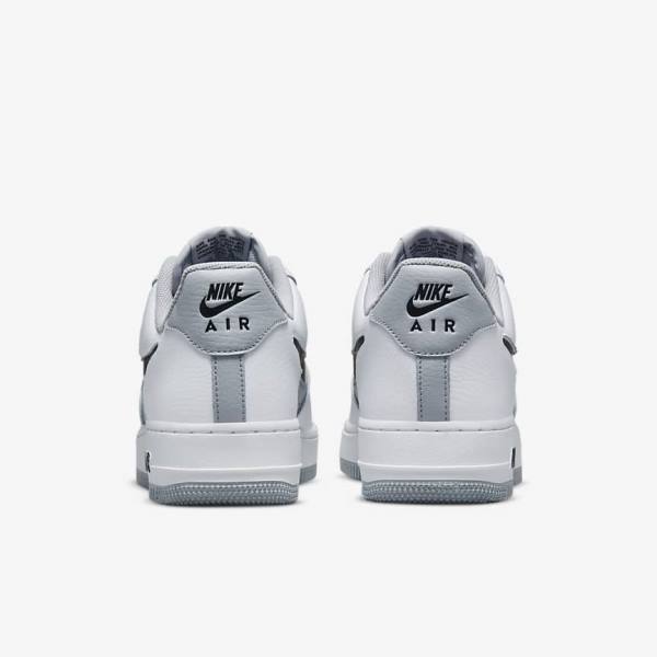 White / Grey / Black Men's Nike Air Force 1 07 LV8 Sneakers | NK968VDN