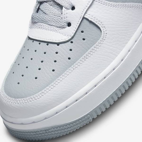 White / Grey / Black Men's Nike Air Force 1 07 LV8 Sneakers | NK968VDN