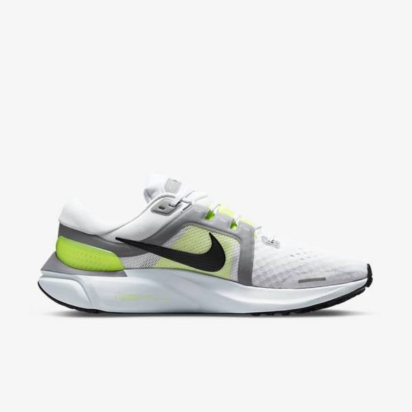 White / Grey / Black Men's Nike Air Zoom Vomero 16 Running Shoes | NK901NPU