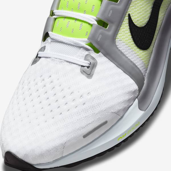 White / Grey / Black Men's Nike Air Zoom Vomero 16 Running Shoes | NK901NPU