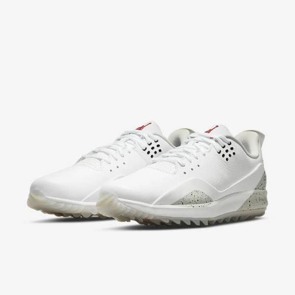 White / Grey / Black Men's Nike Jordan ADG 3 Jordan Shoes | NK870RJF