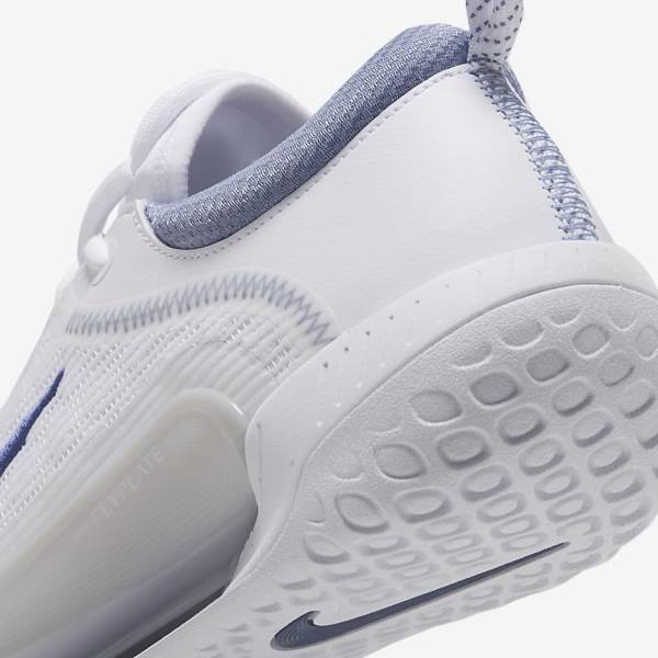 White / Grey / Navy Men's Nike NikeCourt Zoom NXT Hard Court Tennis Shoes | NK307LIG