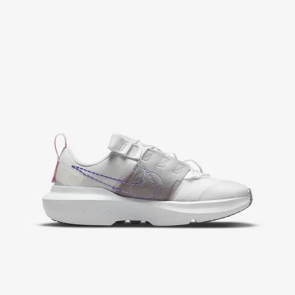 White / Grey / Pink / Purple Kids' Nike Crater Impact Older Sneakers | NK487ANW