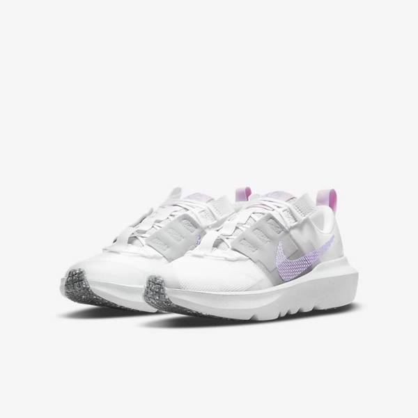 White / Grey / Pink / Purple Kids' Nike Crater Impact Older Sneakers | NK487ANW