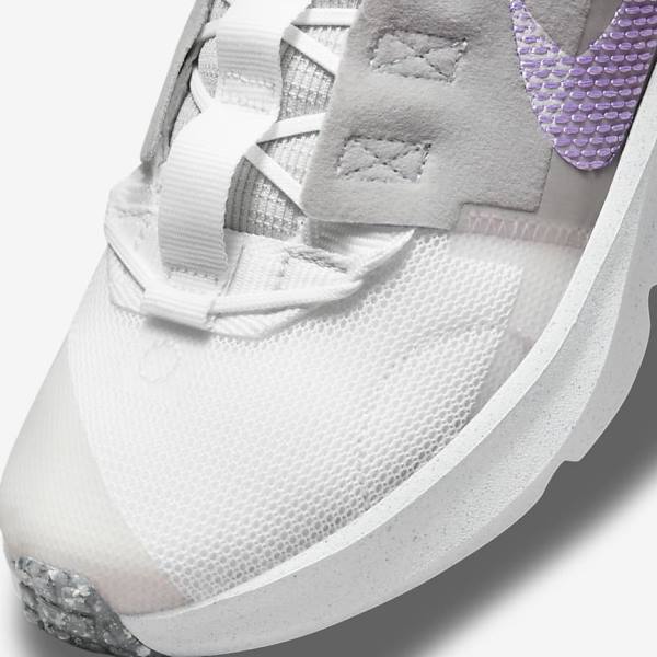 White / Grey / Pink / Purple Kids' Nike Crater Impact Older Sneakers | NK487ANW