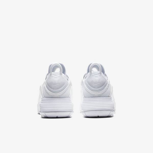 White / Grey / White Kids' Nike Air Max 2090 Older Sneakers | NK945GTH