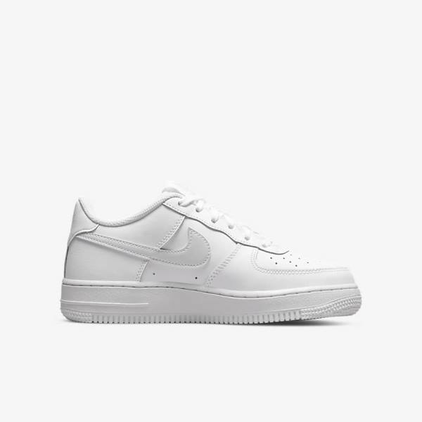 White Kids' Nike Air Force 1 Older Sneakers | NK297GJS