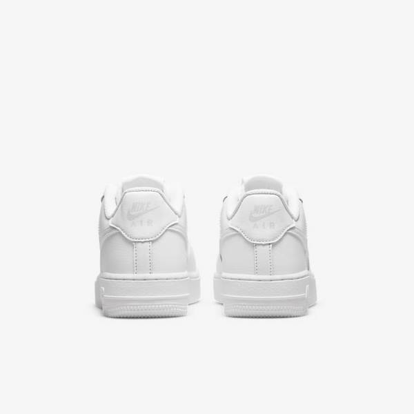 White Kids' Nike Air Force 1 Older Sneakers | NK297GJS