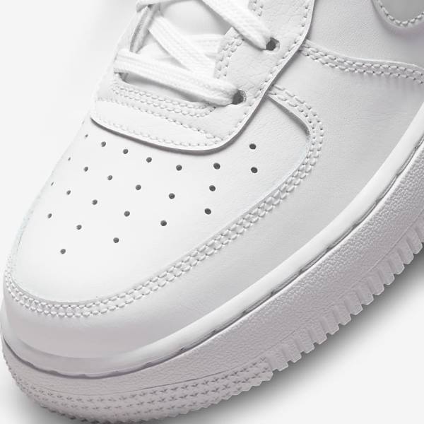 White Kids' Nike Air Force 1 Older Sneakers | NK297GJS