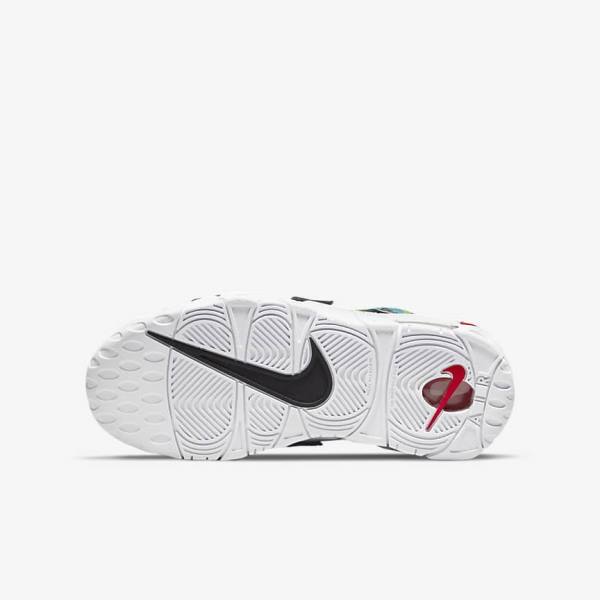 White Kids' Nike Air More Uptempo Older Sneakers | NK285TOZ