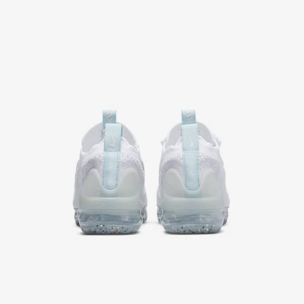 White Kids' Nike Air VaporMax 2021 FK Older Sneakers | NK379MTA