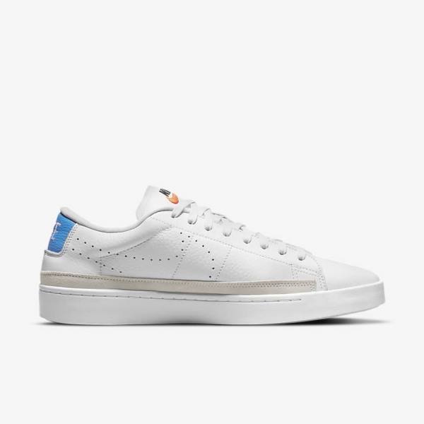 White / Light Blue / White Men's Nike Blazer Low X Sneakers | NK460RSQ