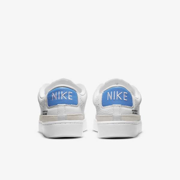 White / Light Blue / White Men's Nike Blazer Low X Sneakers | NK460RSQ