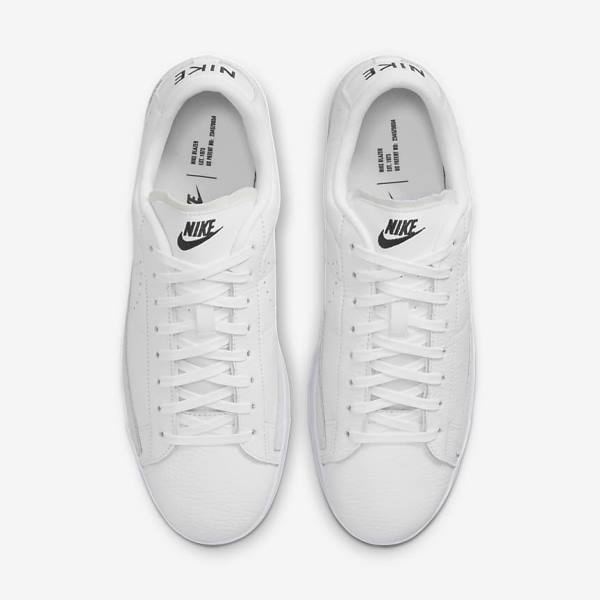 White / Light Brown / Black Men's Nike Blazer Low X Sneakers | NK527TMD