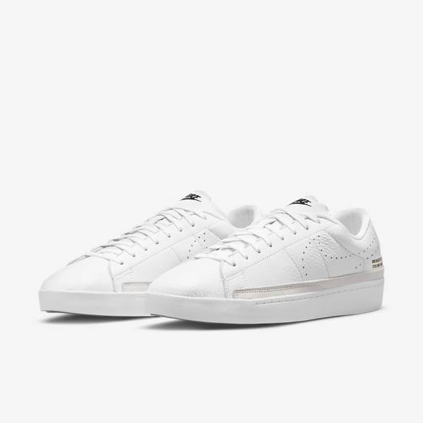 White / Light Brown / Black Men's Nike Blazer Low X Sneakers | NK527TMD