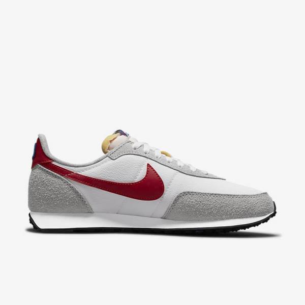 White / Light Grey / Royal / Red Men's Nike Waffle Trainer 2 Sneakers | NK540IQR