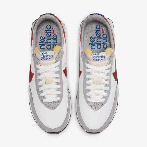 White / Light Grey / Royal / Red Men's Nike Waffle Trainer 2 Sneakers | NK540IQR