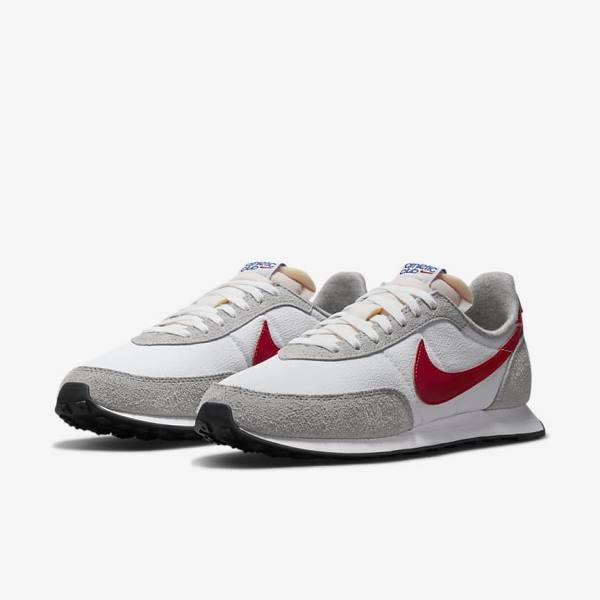 White / Light Grey / Royal / Red Men's Nike Waffle Trainer 2 Sneakers | NK540IQR