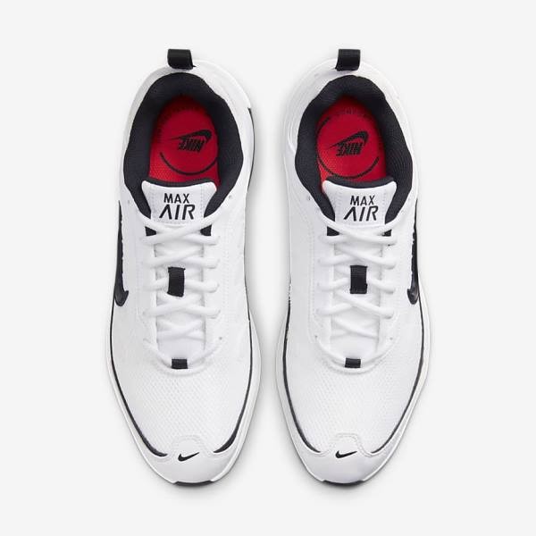 White / Light Red / Black Men's Nike Air Max AP Sneakers | NK437SLK