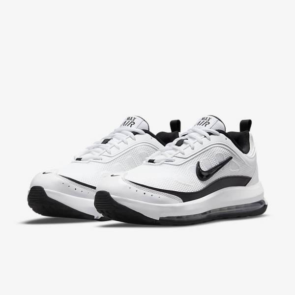 White / Light Red / Black Men's Nike Air Max AP Sneakers | NK437SLK