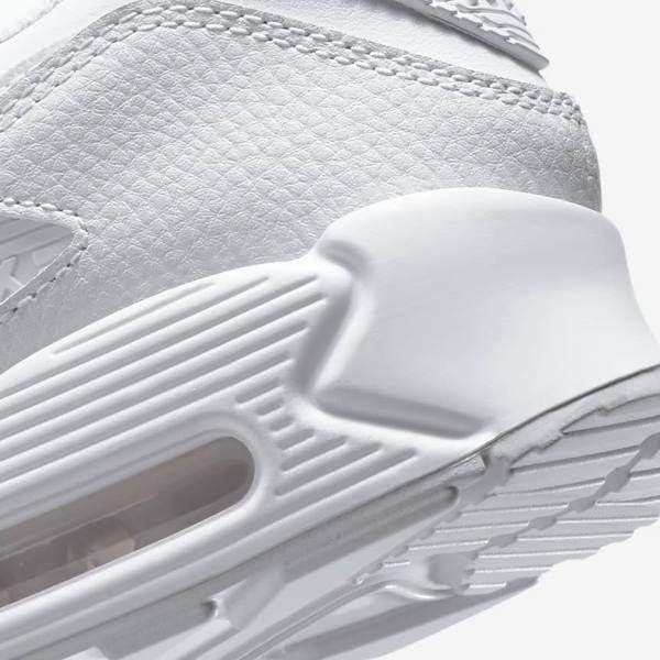 White Men's Nike Air Max 90 LTR Sneakers | NK891RJK