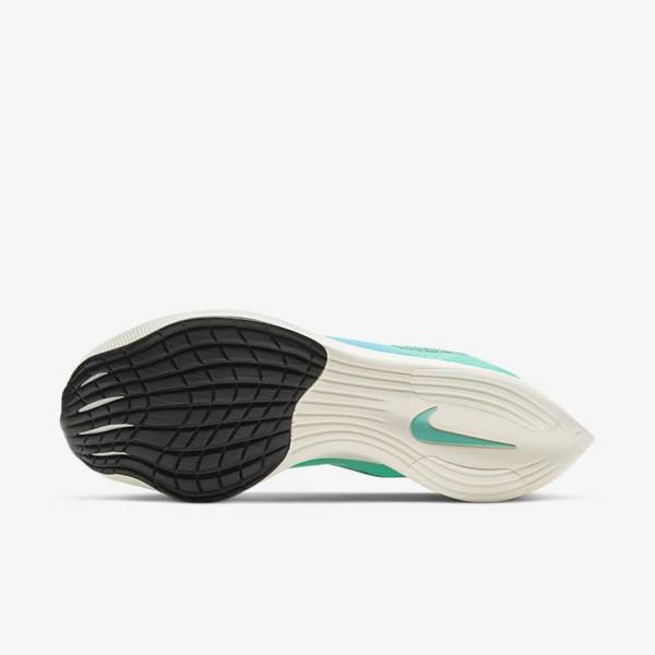 White / Metal Silver / Black Women's Nike ZoomX Vaporfly Next% 2 Road Racing Running Shoes | NK172BRN