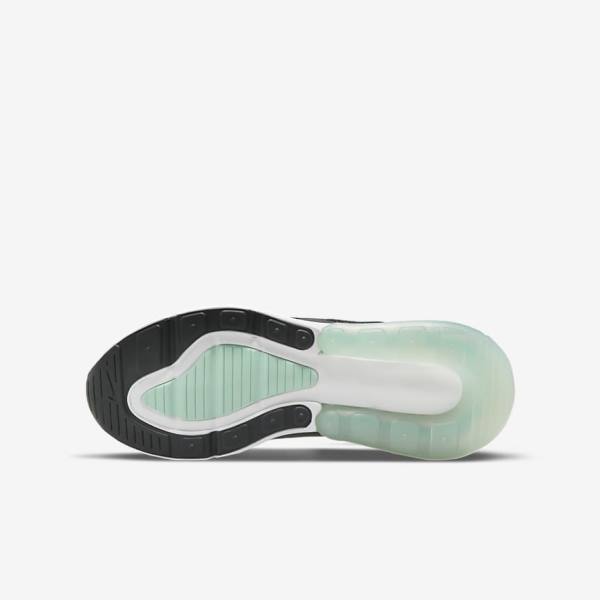 White / Mint / Black Kids' Nike Air Max 270 Older Sneakers | NK927ZAE