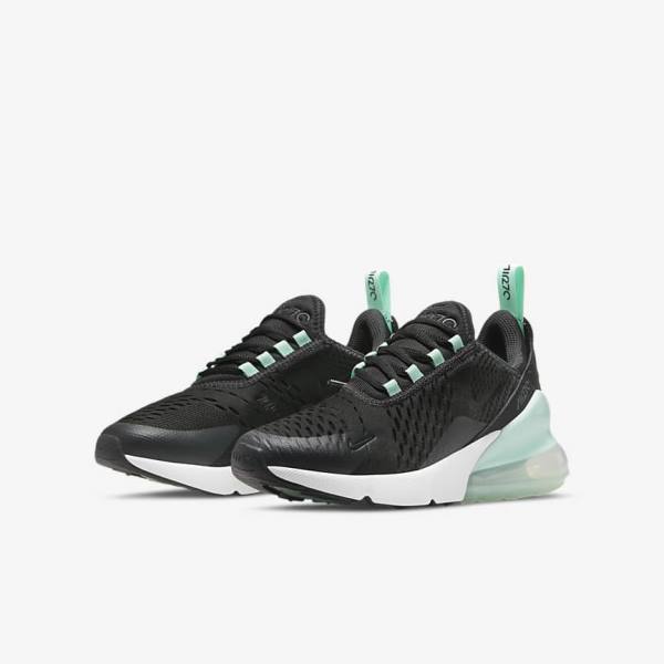 White / Mint / Black Kids' Nike Air Max 270 Older Sneakers | NK927ZAE