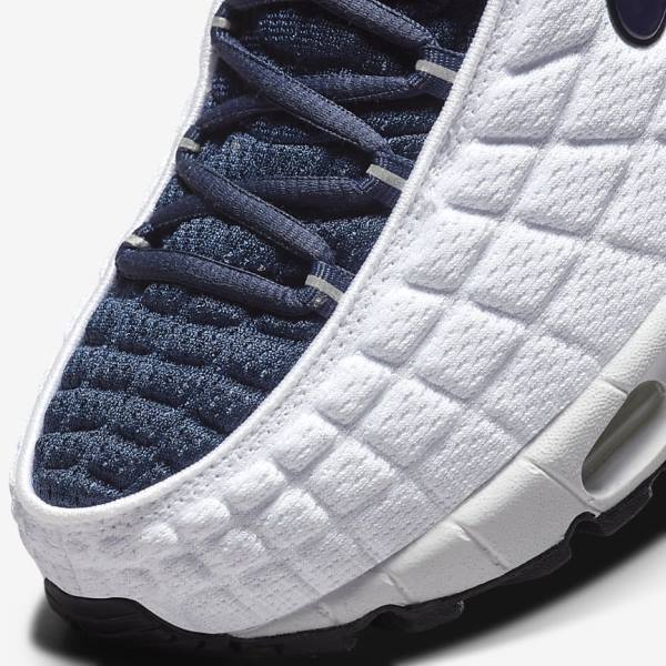 White / Navy / Black / Navy Men's Nike Air Max Tailwind V SP Sneakers | NK146HVK