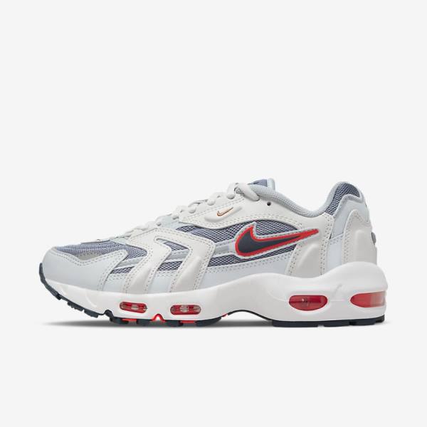 White / Navy Women\'s Nike Air Max 96 II Sneakers | NK826HKQ