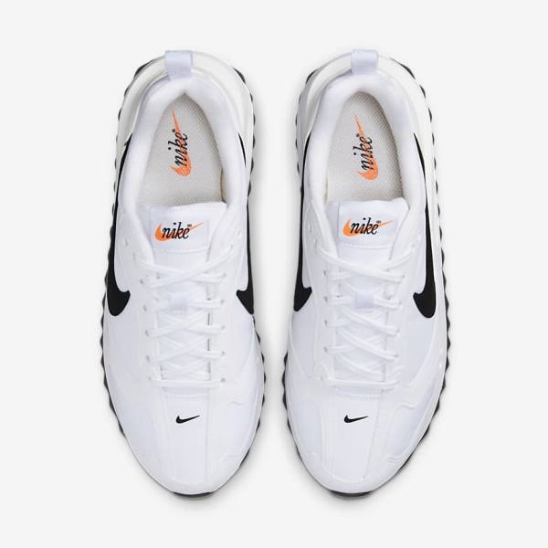 White / Orange / Black Women's Nike Air Max Dawn Sneakers | NK389TZM