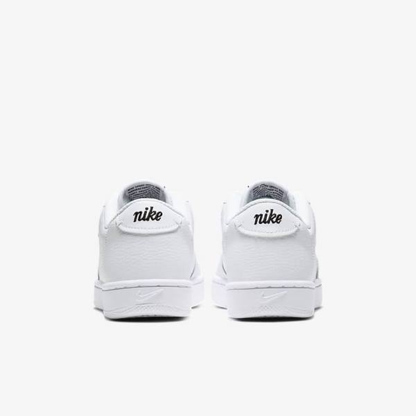 White / Orange / Black Women's Nike Court Vintage Premium Sneakers | NK790MUI