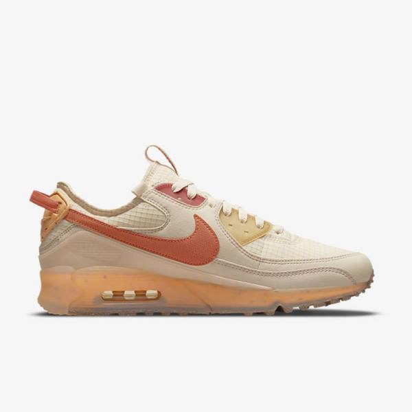 White / Orange / Pink / Yellow Men's Nike Air Max Terrascape 90 Sneakers | NK132WLG