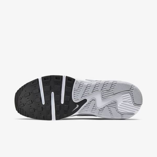 White / Platinum / Black Men's Nike Air Max Excee Sneakers | NK514QBF