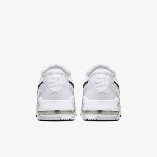 White / Platinum / Black Men's Nike Air Max Excee Sneakers | NK514QBF