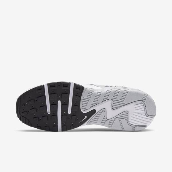 White / Platinum / Black Women's Nike Air Max Excee Sneakers | NK648MTL